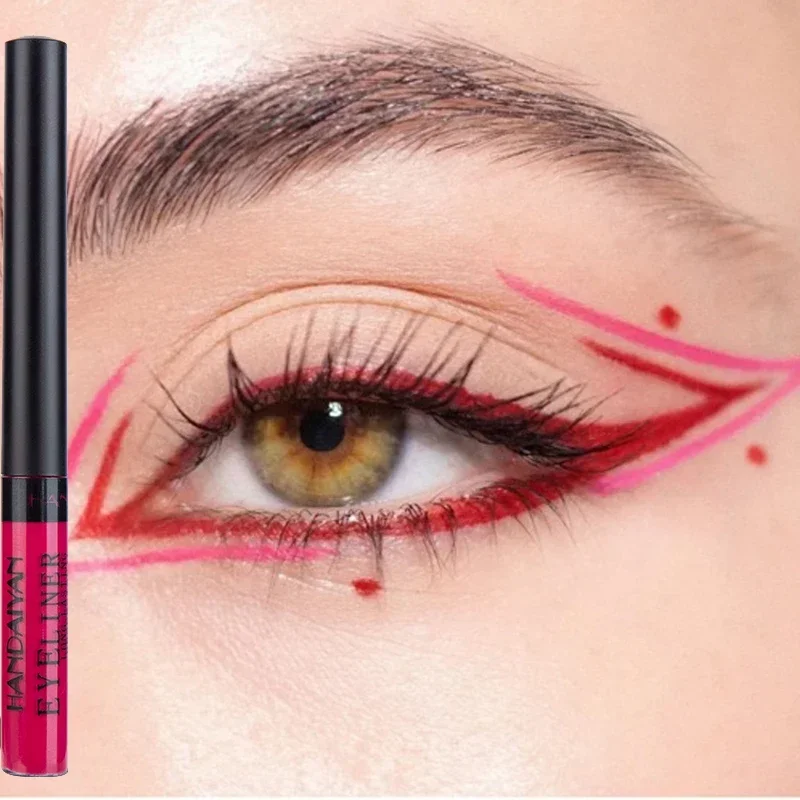 Top Trends: Yellow Liquid Eyeliner Pencil Waterproof Lasting Quick-Dry No Blooming Colorful Blue Pink Eye Liner Pen Makeup Cosmetics Tools Shoppable Styles - Image 2