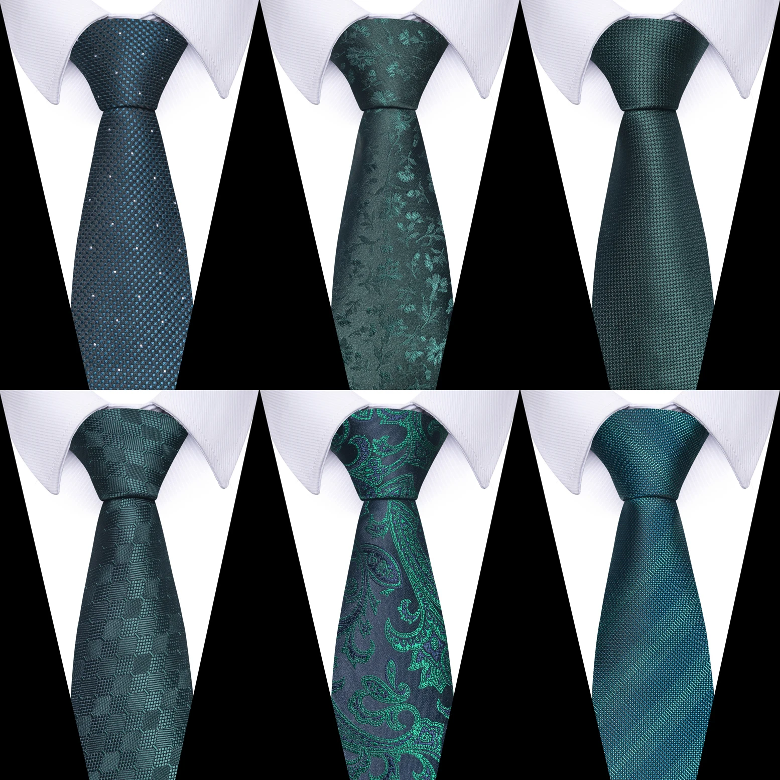 Top Trends: 100% Silk Green Tie Wedding Silk Necktie Men High Quality 7.5 Cm Gravatas Clothing Accessories Ivory Male April Fool&#039;s Day Shoppable Styles