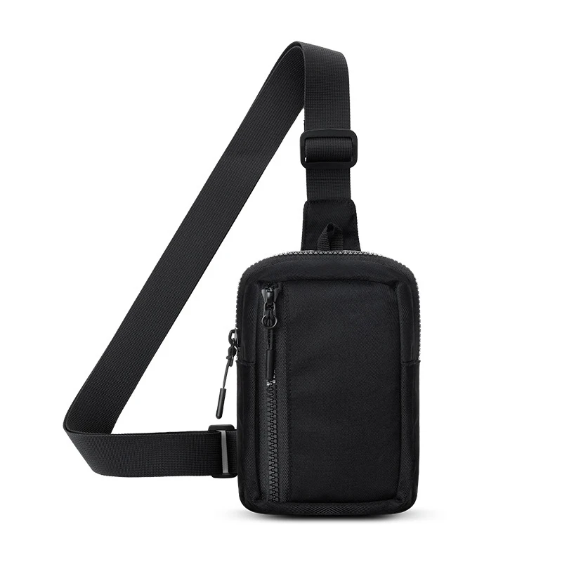 Top Trends: 2024 Popular Shoulder Chest Bag Nylon Fashion Messenger Bags Sports Casual Cycling Running Mobile Phone Crossbody Sling Pouch Shoppable Styles