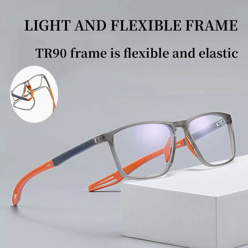 Top Trends: Anti-blue Light Myopia Eyeglasses Ultralight TR90 Sport Short Sight Eyeglasses Men Near Sight Optical Eyewear Diopters 0 To -6.0 Shoppable Styles