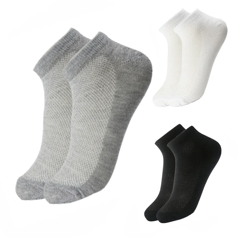 Top Trends: 6 Pairs Breathable Men&#039;s Mesh Ankle Short Socks Summer Thin Casual Unisex Funny Socken Plus Size EU 38-46 Shoppable Styles