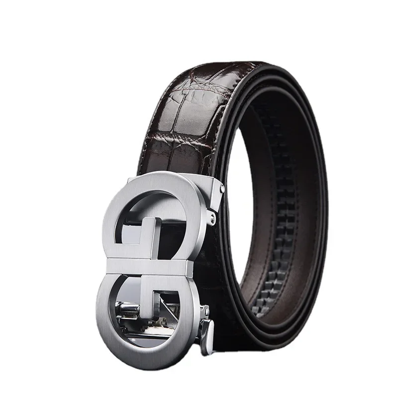 Top Trends: 2024 New High-Grade Men's Leather Embossing Automatic Checkoff Full-Grain Leather Business Waistband GG Belt Luxury Designer Shoppable Styles