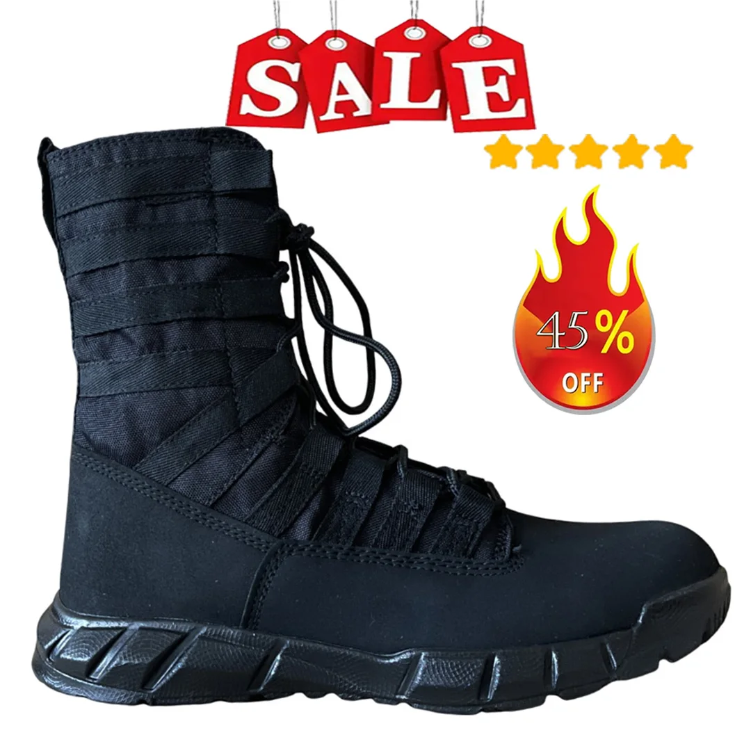 Top Trends: New Lightweight Military Tactical Combat Boots Men Outdoor Hiking Desert Army Boots Breathable Male Ankle Boots Jungle Shoes Shoppable Styles