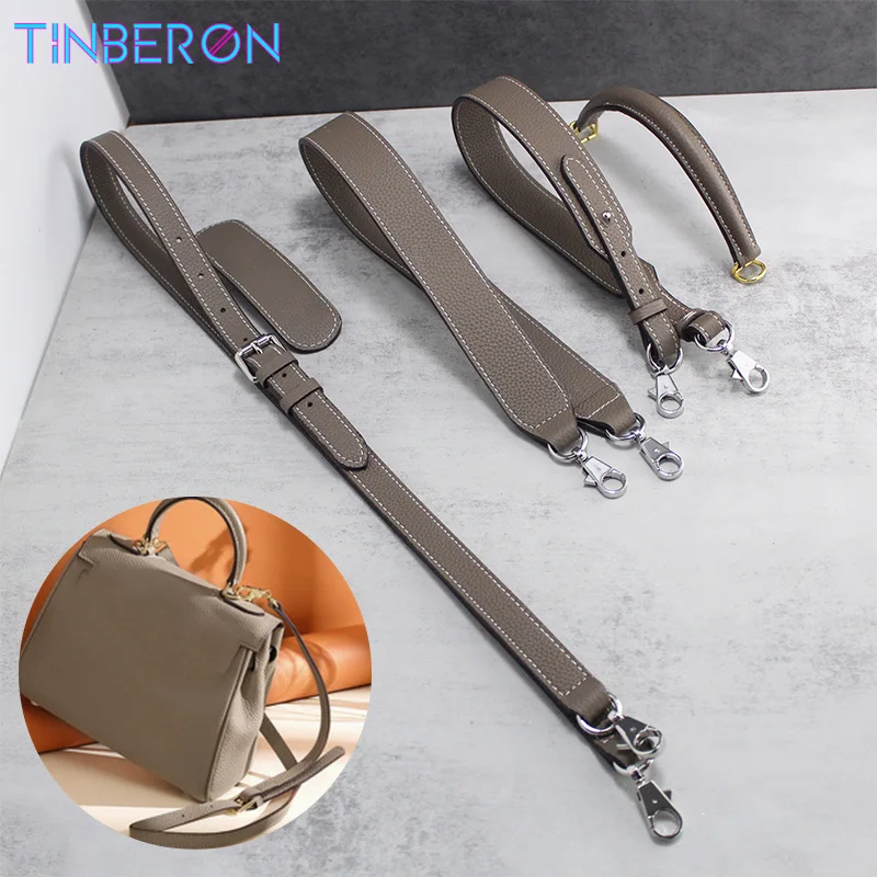 Top Trends: Bag Strap Luxury Design TINBERON Bag Strap Elephant Grey Handbag Shoulder Bag Strap Handbag Accessories Lychee Pattern Bag Strap Shoppable Styles