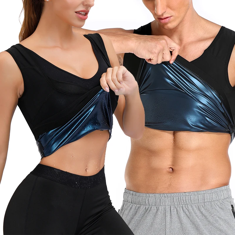 Top Trends: Women Thermo Sweat Vest Men Sauna Tank Top Slimming Belly Compression Waist Trainer Fat Burning Abdomen Workout Shirt Gym Corset Shoppable Styles