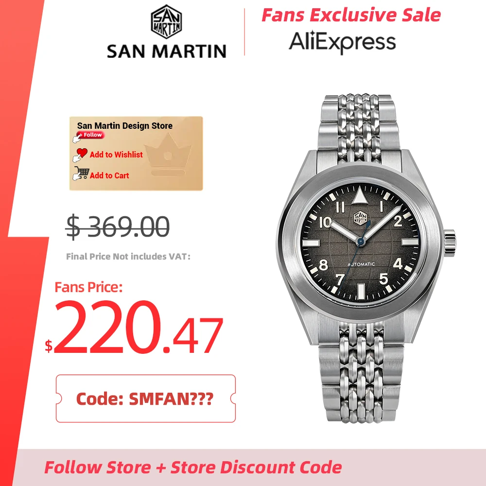 Top Trends: San Martin Design 39.5mm Watch For Men Original Rice Bracelet Sport NH35 Automatic Mechanical Wristwatch Luminous 10Bar SN0131 Shoppable Styles