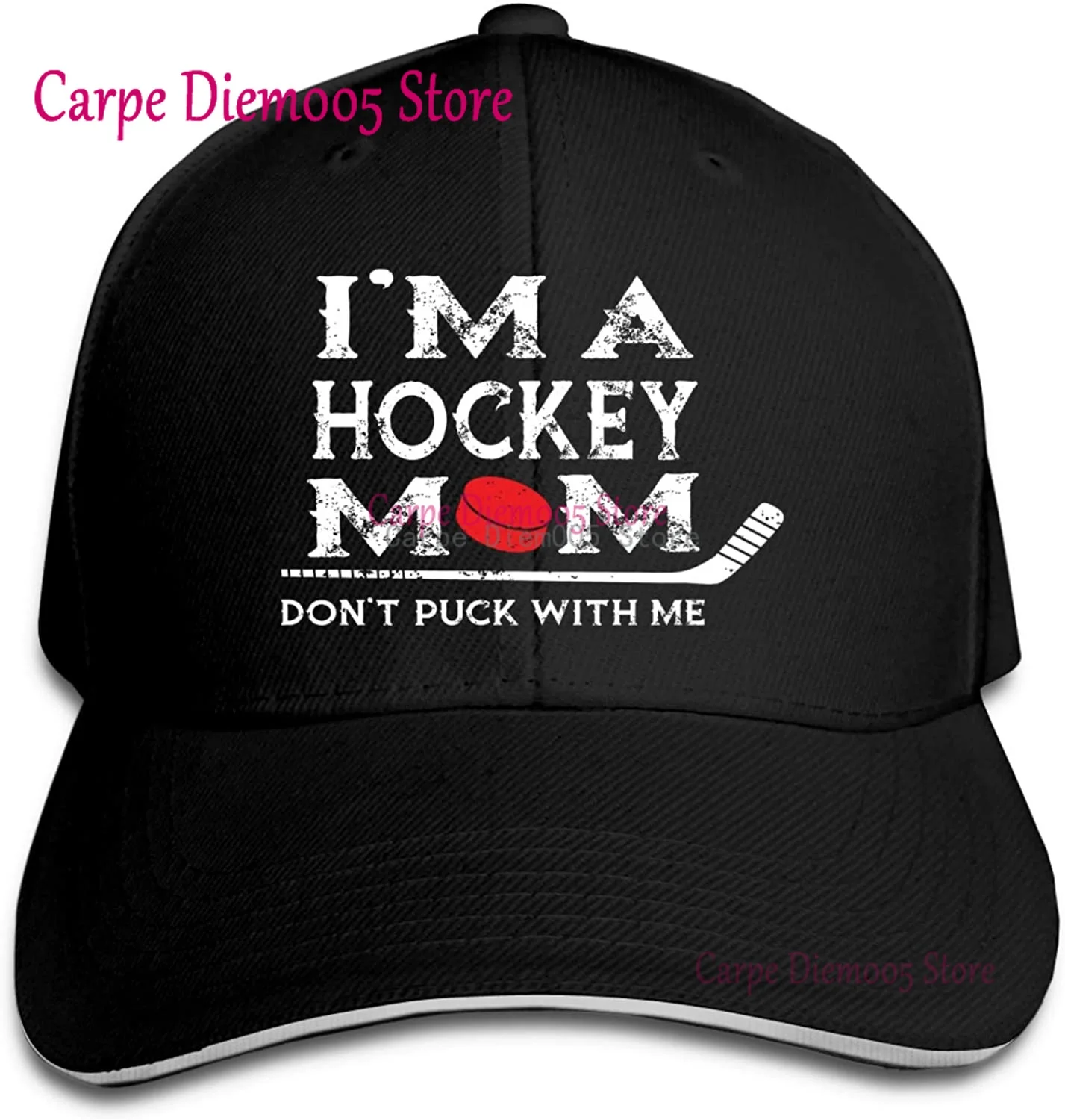 Top Trends: Hockey Mom Hats For Men Women Baseball Cap Sun Protection Trucker Cap Black Shoppable Styles - Image 2