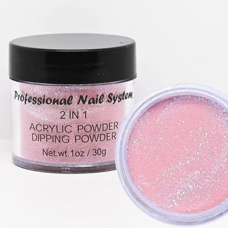 Top Trends: 1Oz Dipping &Acrylic Powder 2in1 French Manicure Dust Professional Nude Glitter Acrylic Nail Dust For Extend / Sculpture / Build Nai Shoppable Styles