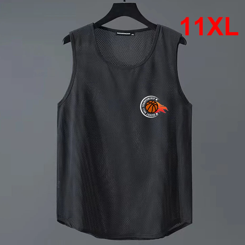 Top Trends: Summer Tank Tops Men Plus Size 10XL 11XL Basketball Vest Football Solid Color Running Vest Male Tank Tops Big Size 11XL Shoppable Styles