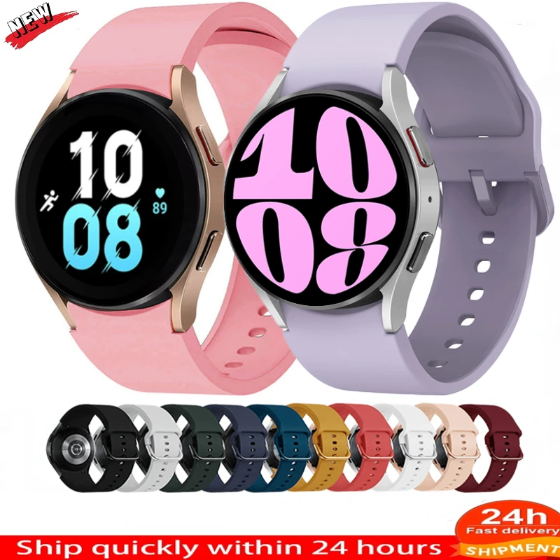 Top Trends: 20mm Silicone Strap For Samsung Galaxy Watch 6 5 4 40mm 44mm 5 Pro 45mm Bracelet For Watch 4 6 Classic 46mm 42mm 43mm 47mm Band Shoppable Styles