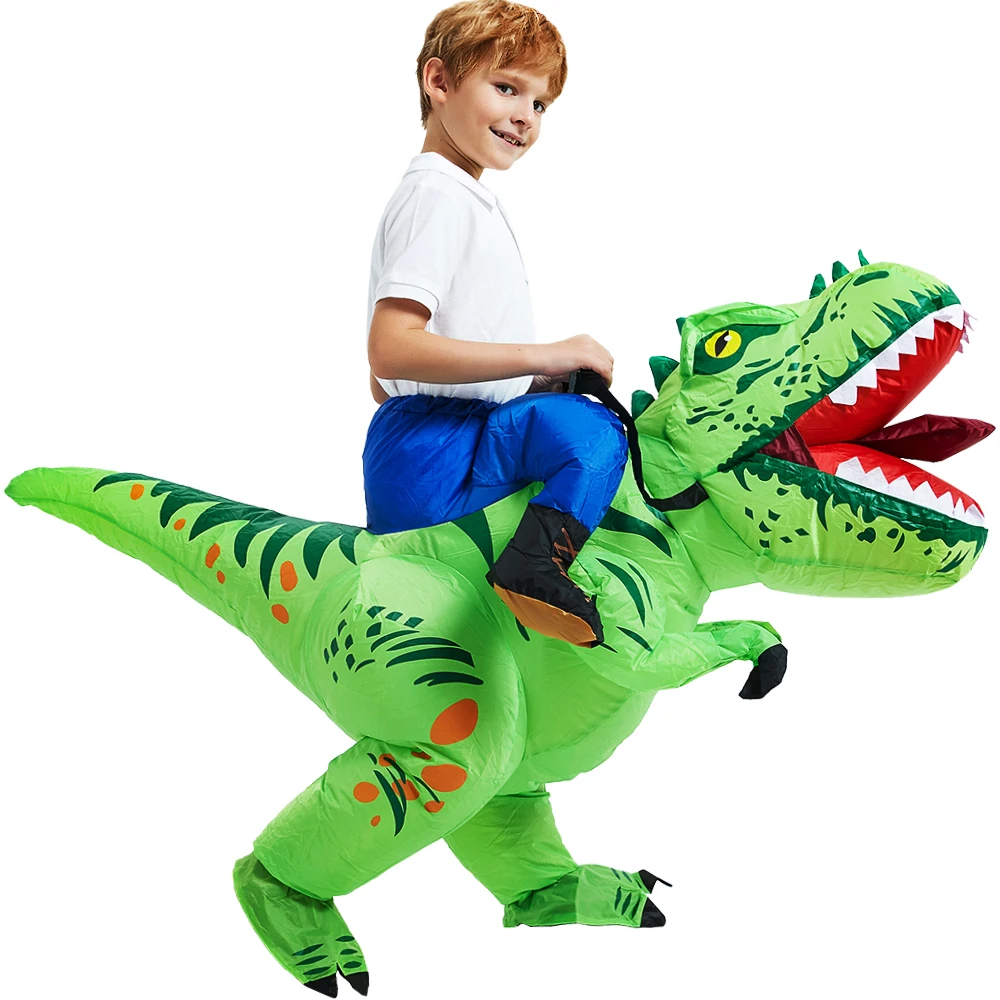 Top Trends: New Child Kids Dinosaur Inflatable Costume Anime Cartoon Mascot Halloween Party Cosplay Costumes Dress Suit For Boys Girls Shoppable Styles