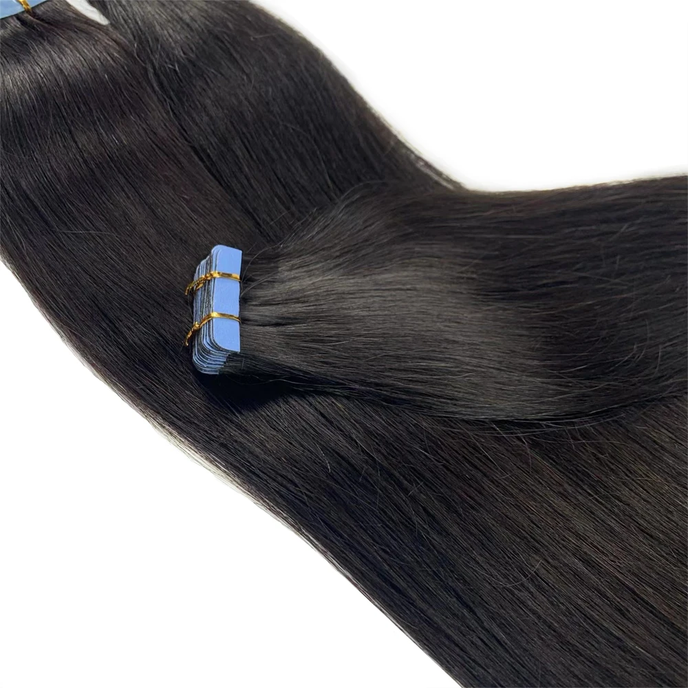 Top Trends: NNHAIR Invisible Tape-in 100% Human Hair Remy Real Hair Extensions Traceless 20PCS 14Inches-24Inches 30G-70G Shoppable Styles - Image 2