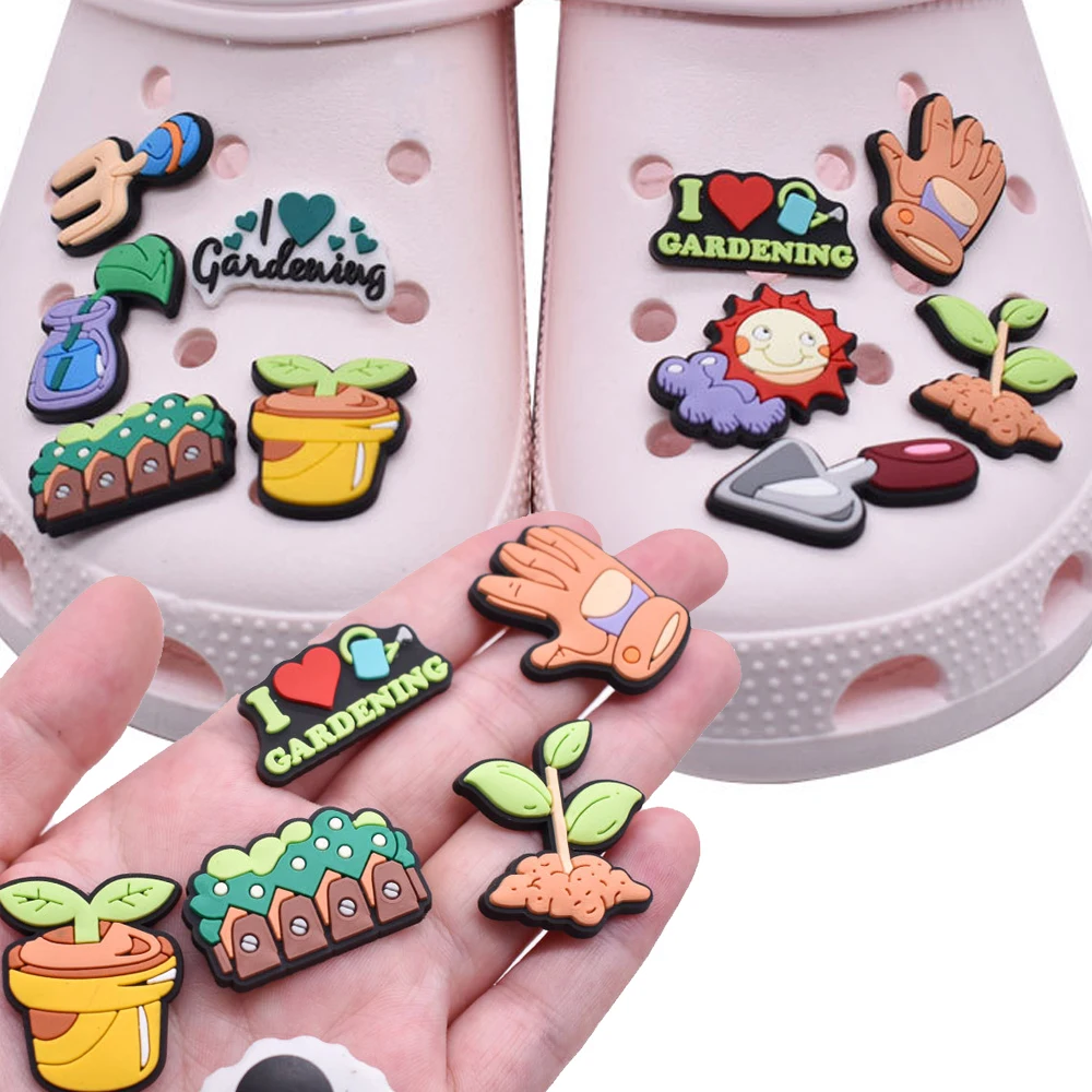 Top Trends: Hot Sale 1pcs PVC Shoe Charms For Crocs Accessories Gardening Badge Women Clogs Buckle Kids Pins Decoration Jeans Party Favors Shoppable Styles - Image 2