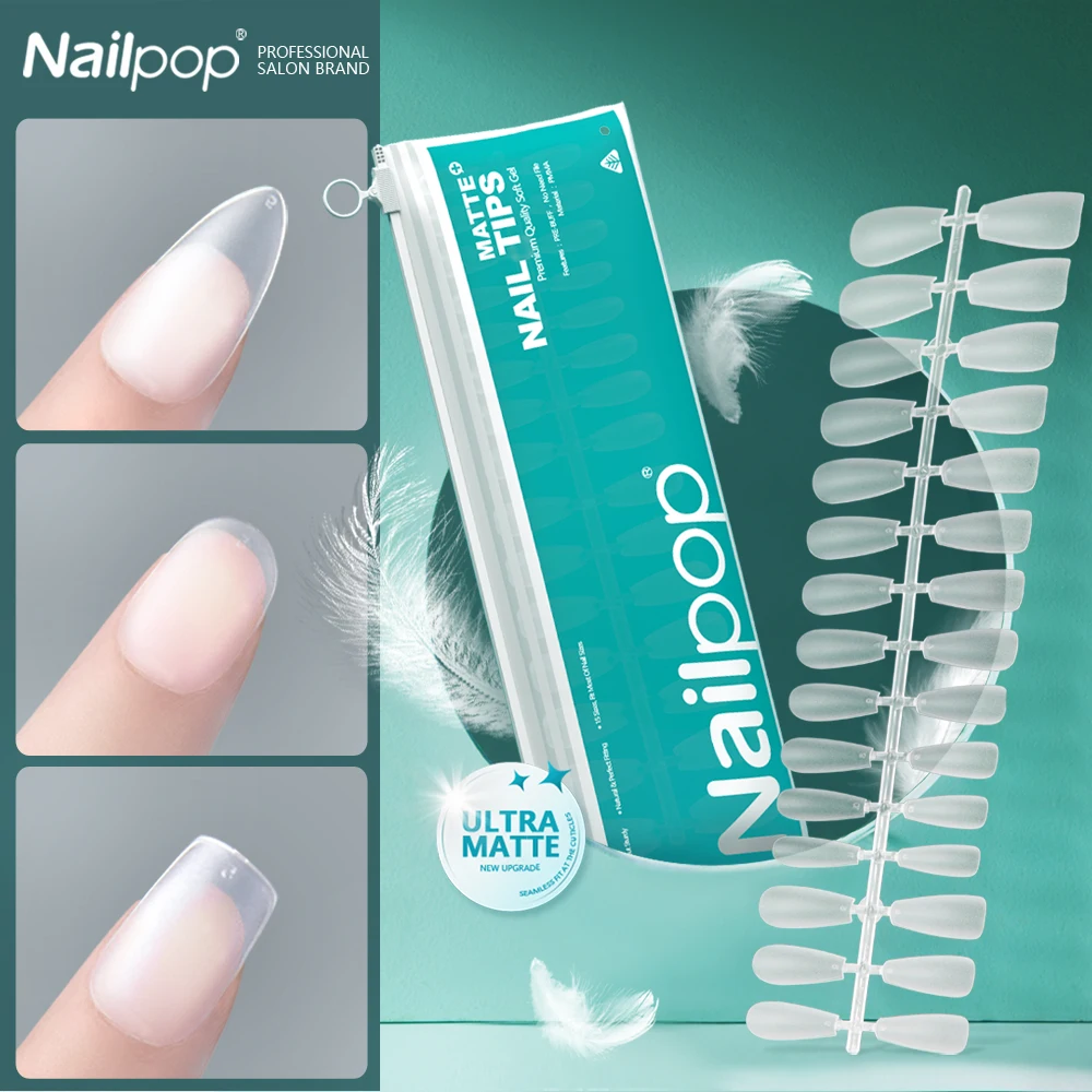 Top Trends: Nailpop Pre-buff Fake Nails Ultra Matte Short False Nails With Design Perfect For Nail Artists And Beginners Capsule Americaine Shoppable Styles