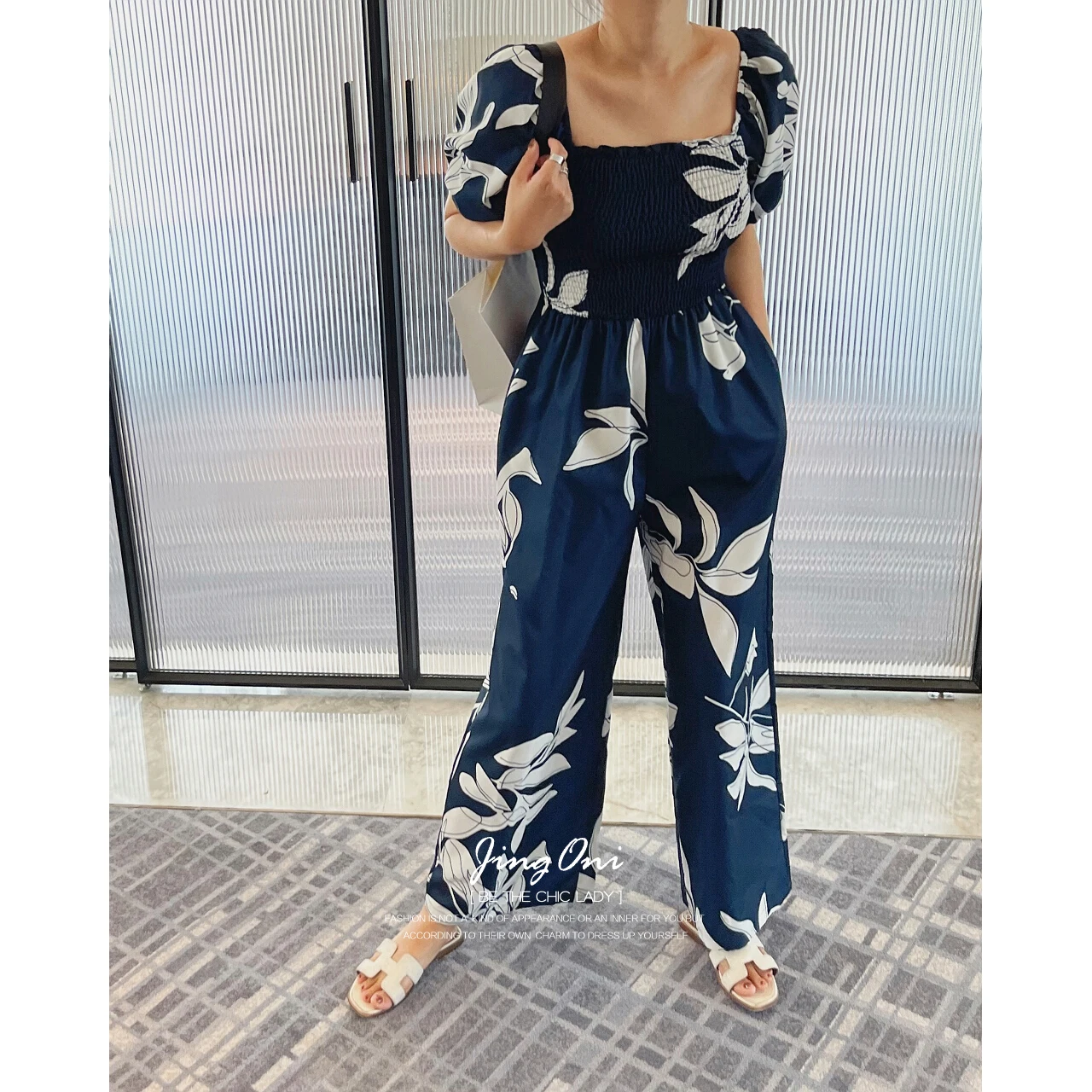 Top Trends: Long Jumpsuit Pants Woman Short Sleeve 2023 Summer Clothing Y2k Style Elegant Korean Fashion Oversized Floral Overalls Bodysuit Shoppable Styles