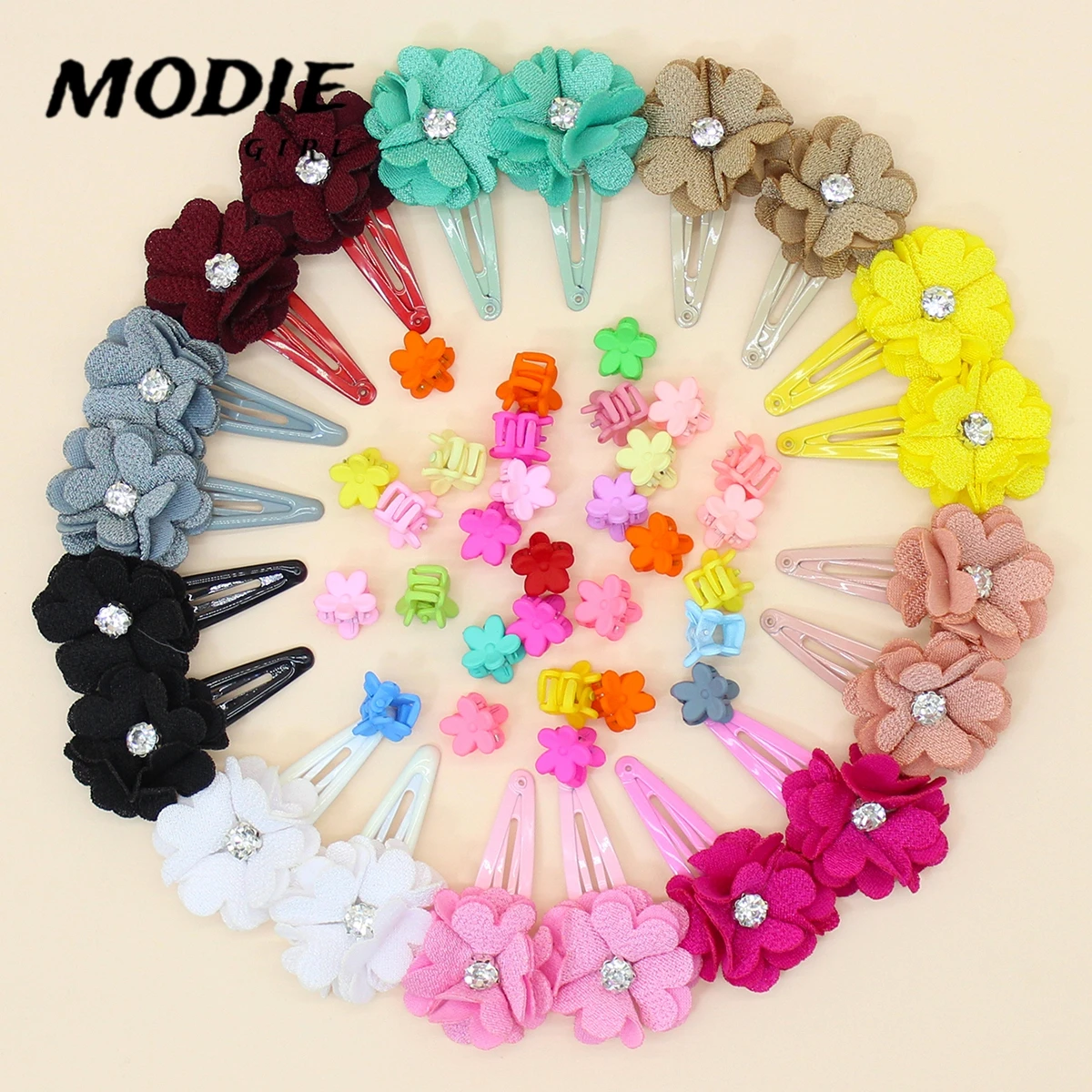 Top Trends: MODIE GIRL 20PCS / Set New Fashion Children'S Bow Hair Clip Women Baby Cute Popular Hair Accessories Headdress 797 Shoppable Styles