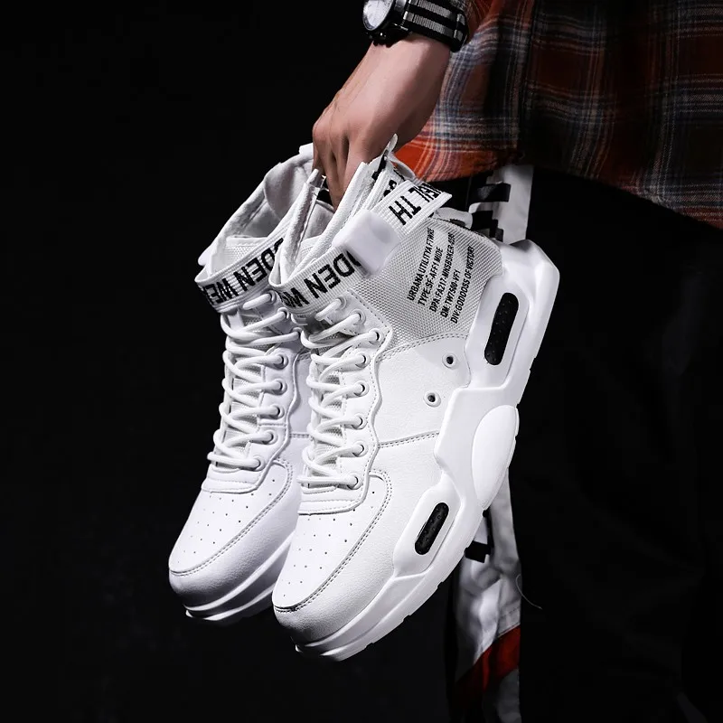 Top Trends: Brand New Mens High Top Sneakers Outdoor Basketball Shoes Male White Sneakers Comfortable Casual Sports Shoes Zapatillas Hombre Shoppable Styles - Image 5