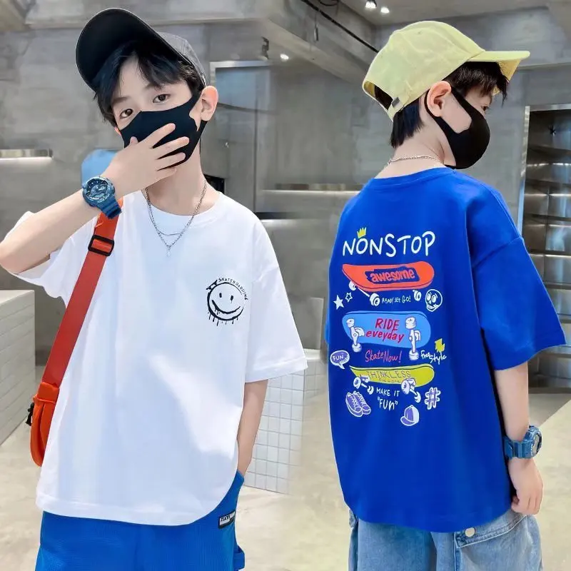 Top Trends: Boys Cartoon Short-sleeved T-shirt Children's Clothing Summer Children's Half-sleeved Top Baby Bottoming Shirt Korean Version Shoppable Styles