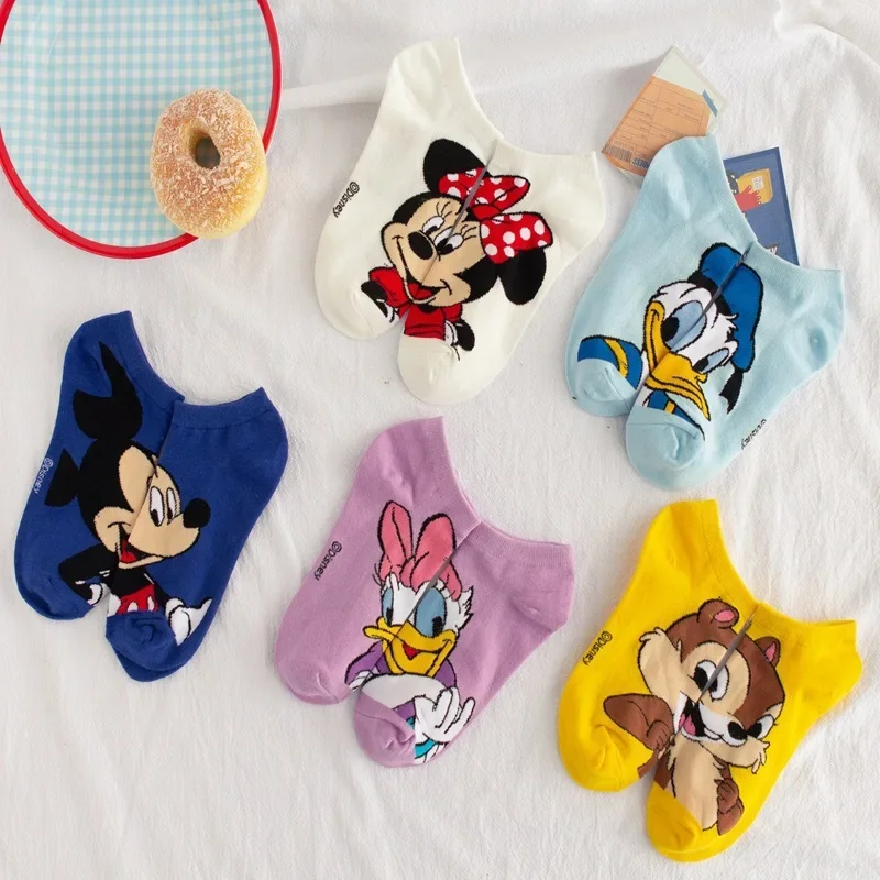 Top Trends: Disney Waumi Mouse Short Women's Socks Anime Donald Summer Sports Cotton Girl Women's Boat Socks Low Ankle Women's Socks Shoppable Styles - Image 2