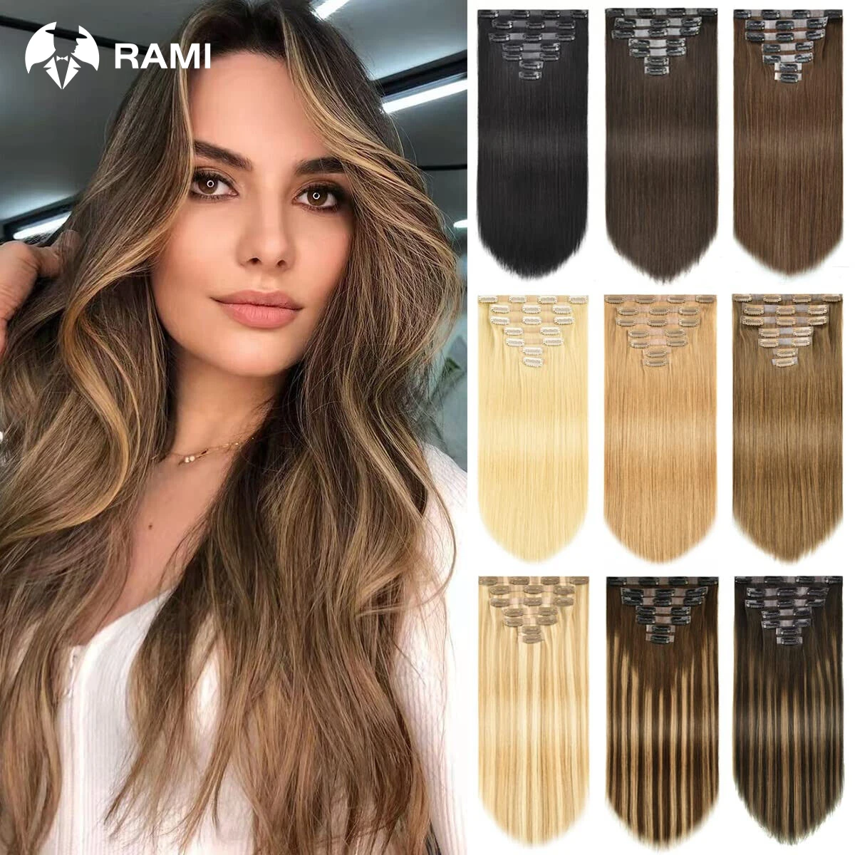 Top Trends: Seamless Hair Extensions For Women 7Pcs PU Clip In Hair Extensions 100% Real Human Hair Extensions 26 Inch Natural Straight Hair Shoppable Styles