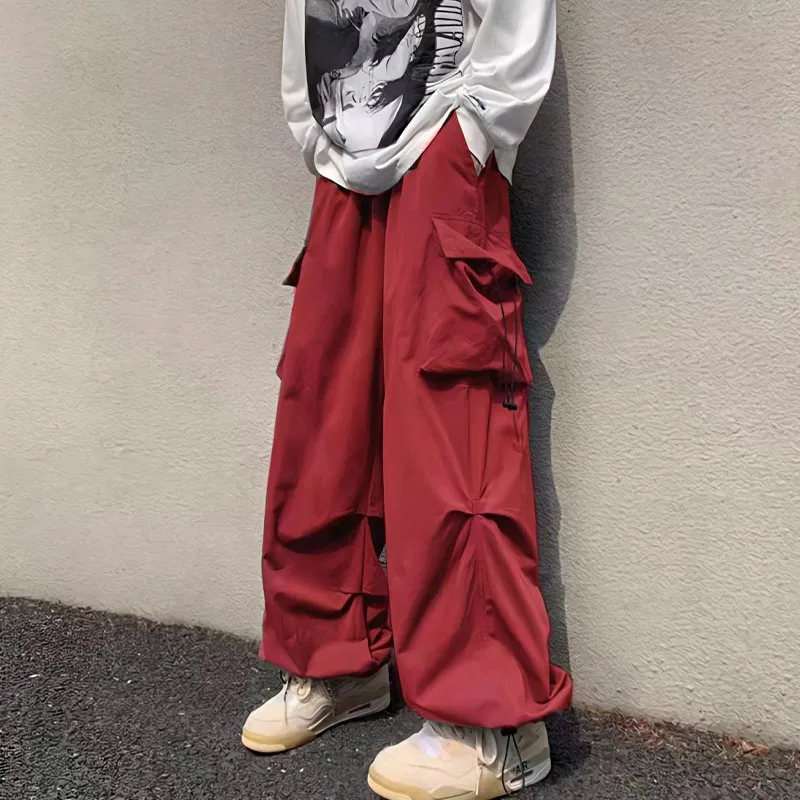 Top Trends: New Summer Fashionable Brand American Straight Barrel Workwear Drawstring Tie Feet Loose And Versatile Handsome Casual Pants Shoppable Styles