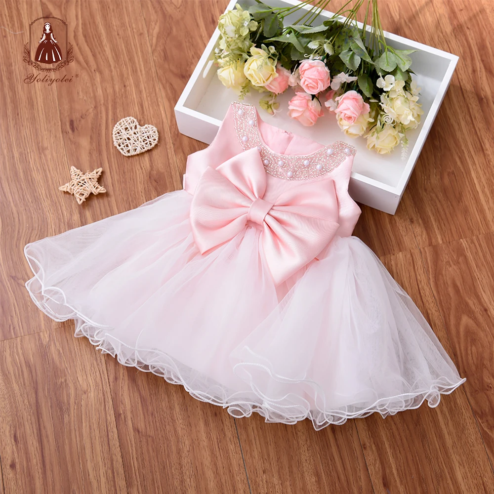 Top Trends: Yoliyolei Fairy Cuty Girls Dress Tulle Fluffy Children Gowns Flower Princess Vestidos Kids Birthday Party Baby Toddler Dresses Shoppable Styles