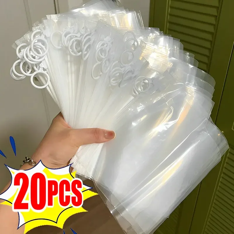 Top Trends: 10 / 20Pcs Transparent With Pull Tab Bag Underwear Panties Sock Packaging Supplies Cosmetic Storage Bags With Air Hole Resealable Shoppable Styles