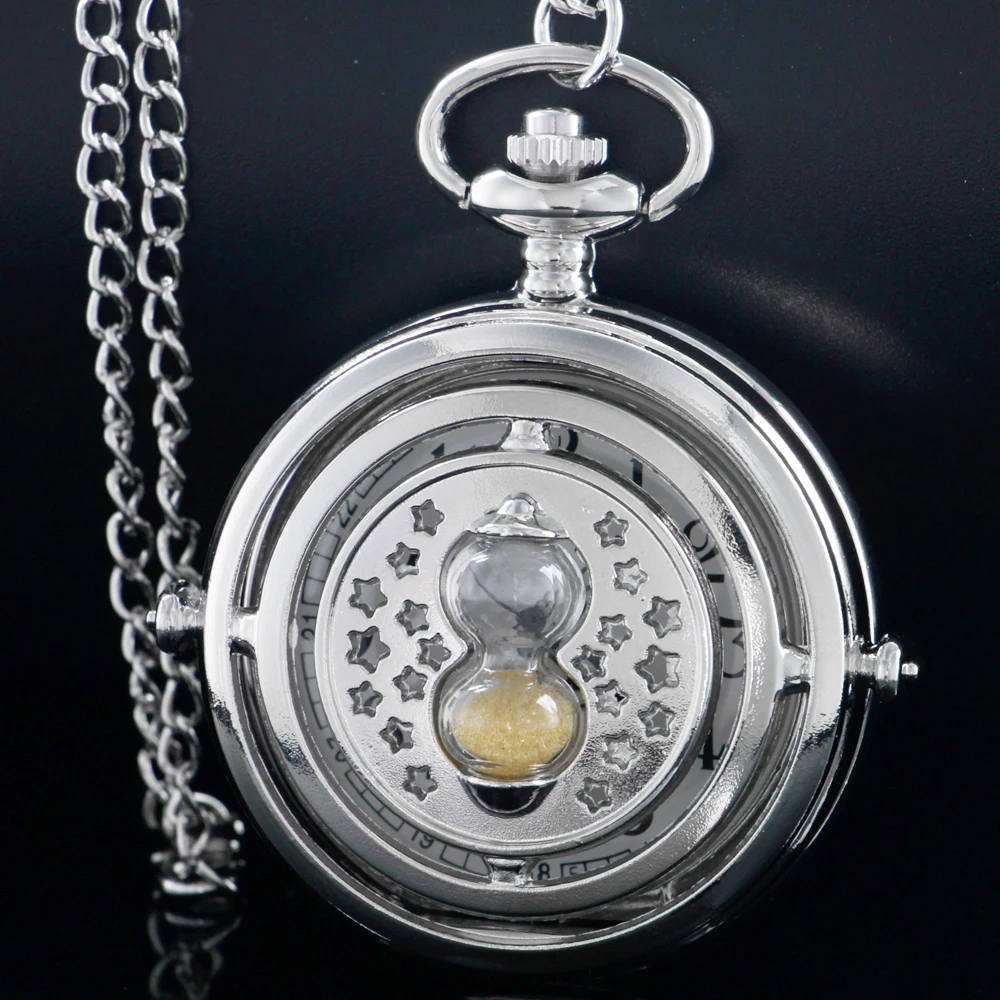 Top Trends: New Arrival Luxury Silver / Gold Vintage Necklace Women's Neutral Pocket Watch Time Simulation Design Quartz Clock Gift アンティーク Shoppable Styles