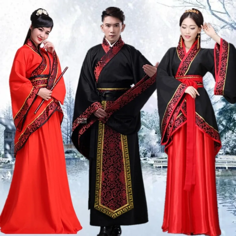 Top Trends: Hanfu National Chinese Dance Costume Men Ancient Cosplay Traditional Chinese Clothing For Women Hanfu Clothes Lady Stage Dress Shoppable Styles