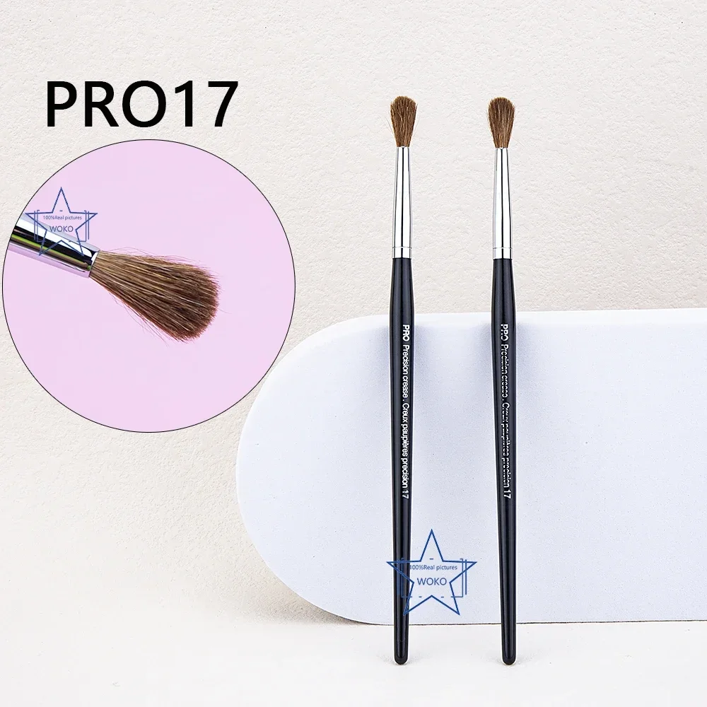 Top Trends: PRO 17 Precision Crease Brush Eyehadow Blending Brush Small Crease Makeup Brushes Horse Hair Tapered Crease Makeup Tool Shoppable Styles