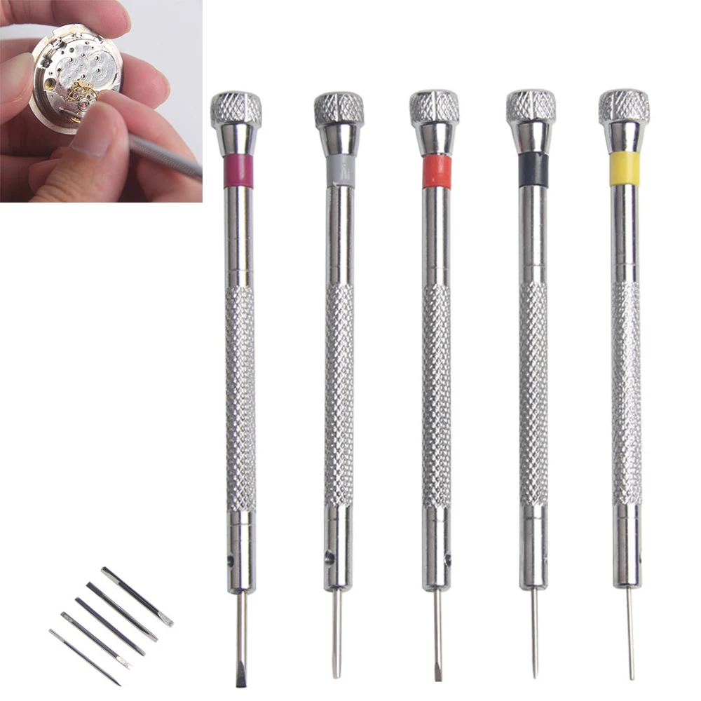 Top Trends: 1 / 5pcs Watch Repair Tool Parts Mini Tone Screwdriver Set For Watch Repair Tool Kits Band Link Pin Remover Screwdrivers Shoppable Styles