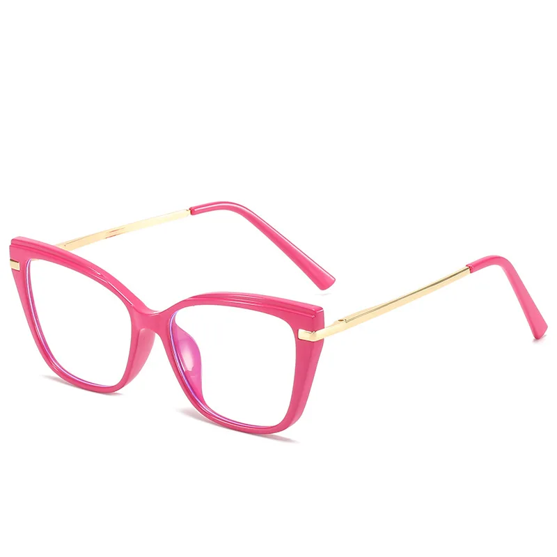 Top Trends: Fashion Colorful Rose Red Glasses Women Vintage Anti-Computer Radiation Eyewear Light Weight Men Blue Blocking Glasses Frames Shoppable Styles - Image 6