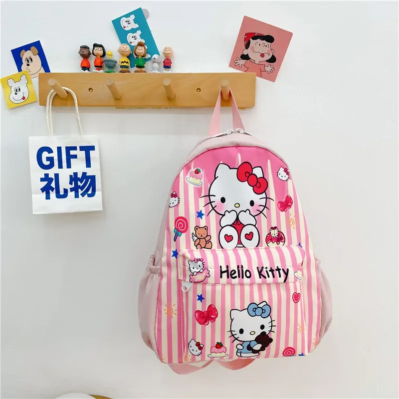 Top Trends: Sanrio Peripheral Backpack Hello Kitty Kulomi Melody Cinnamoroll Anime Peripherals Children Large Capacity School Bag Gifts Shoppable Styles