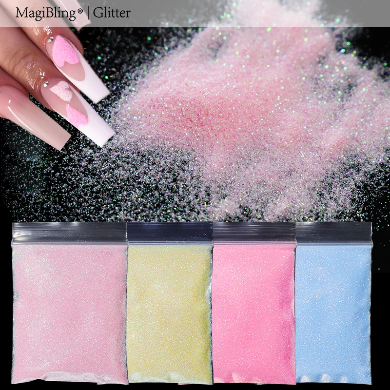 Top Trends: 10g / bag Shining Sugar Nail Glitter Colorful Powder Candy Coat Effect White Black Pigment Dust Nails Art Decorations DIY Supplies Shoppable Styles