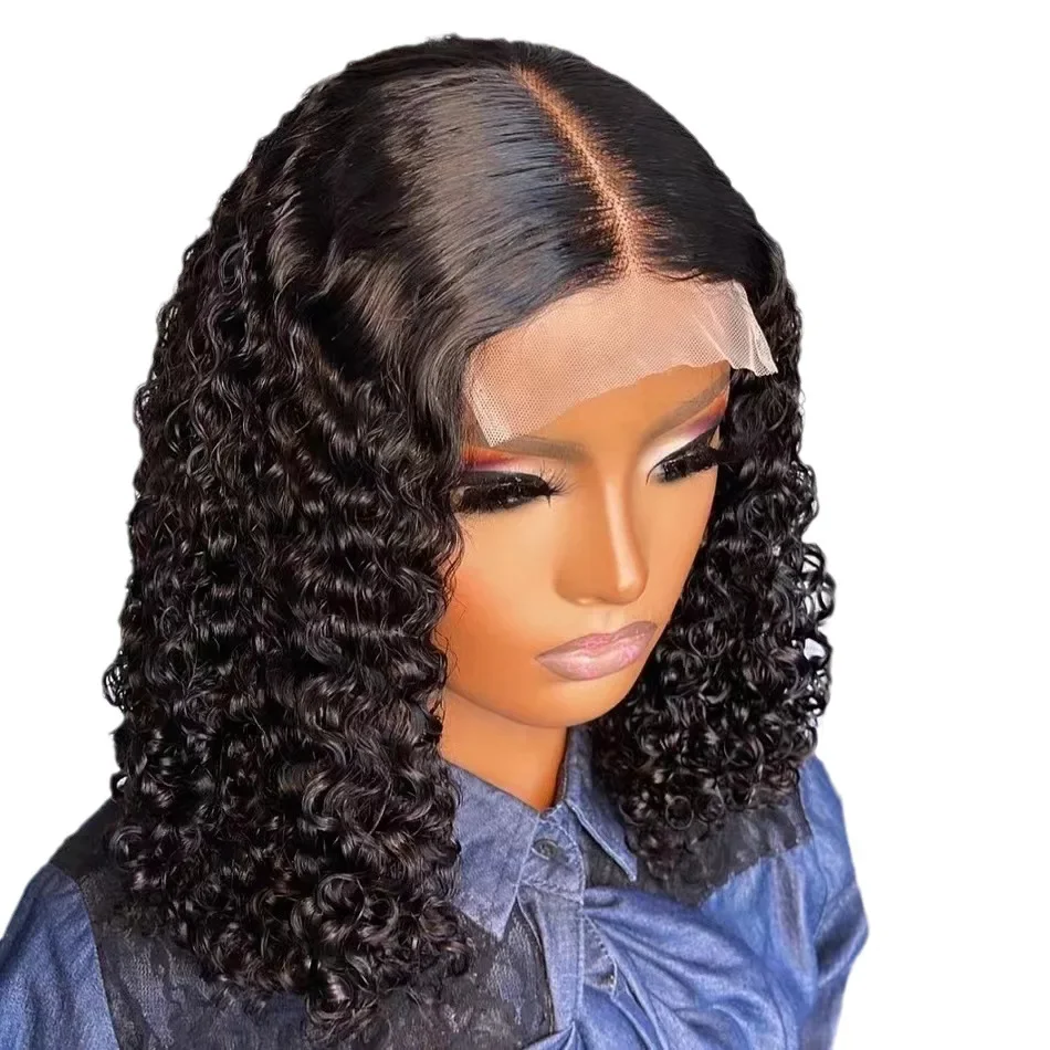 Top Trends: New Wigs Front Lace Wig Cover Black Small Roll Wig Head Cover Brazilian Front Wig Short Wig Deep Wave Non Adhesive Closed Wig Shoppable Styles - Image 3