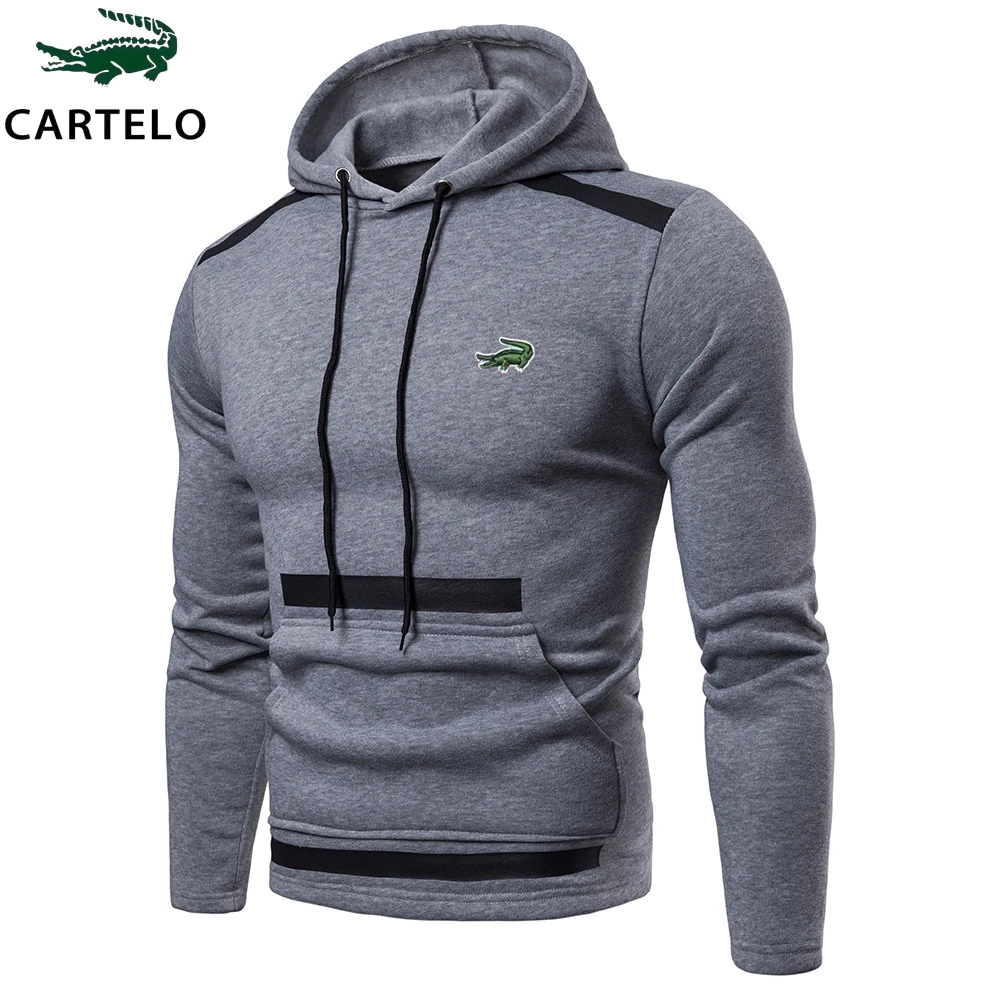 Top Trends: CARTELO Mens Hoodie Sweatshirt Embroidered Logo Sports Outdoor Casual Daily Hoodies Slim Sweatshirts Brand Clothing Shoppable Styles