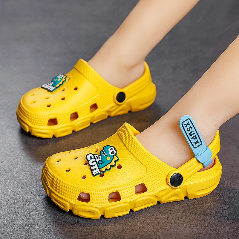 Top Trends: Children Clogs Cartoon Dinosaur Boys Girls Sandals Summer EVA Shoes Soft Cute Beach Water Slippers For Boy Shoppable Styles