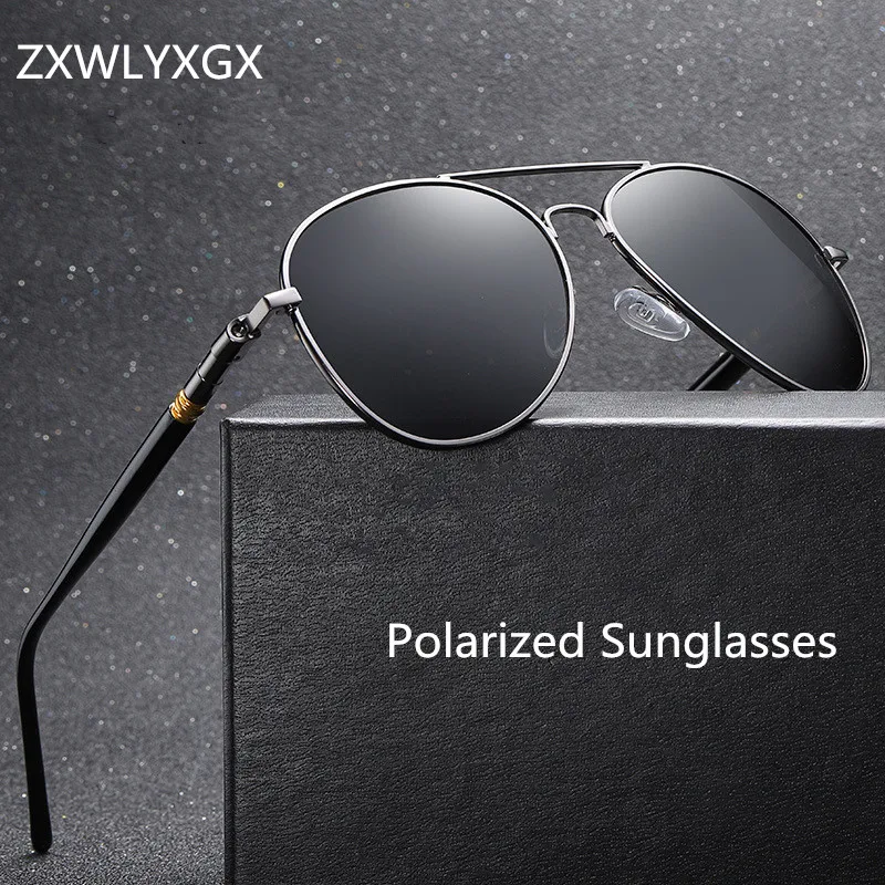 Top Trends: ZXWLYXGX Brand Sunglasses Men Polarized Fashion Classic Pilot Sun Glasses Fishing Driving Goggles Shades For Women Oculos Shoppable Styles