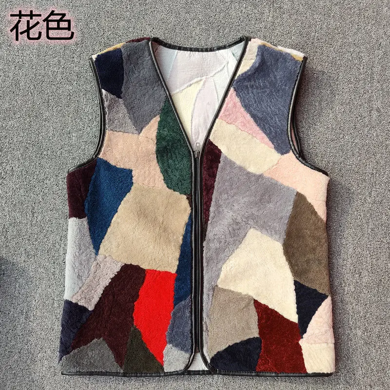 Top Trends: Men's And Women's Winter Genuine Wool Vest Middle-aged And Elderly Vest With Fur Warm Fleece Thick Waistcoat Cold Resistance Shoppable Styles