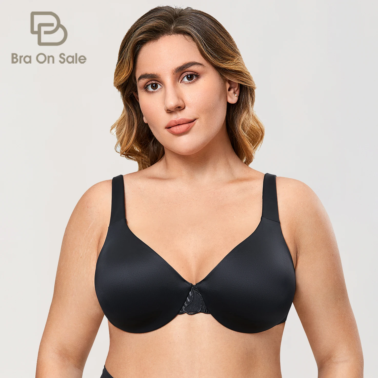 Top Trends: Women's Plus Size Lace Minimizer Underwire Full Coverage Unlined Seamless Bra Wide Straps Shoppable Styles