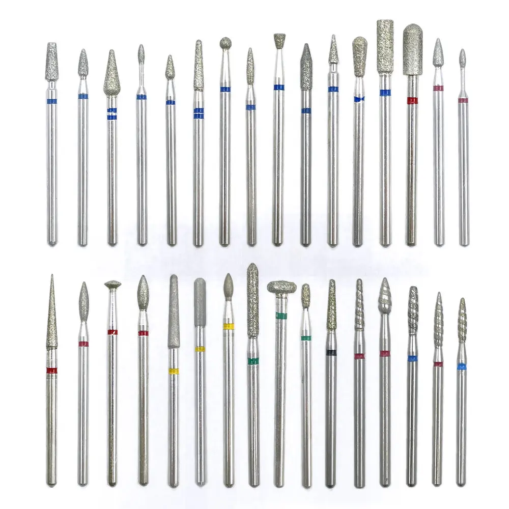 Top Trends: 32 Types Diamond Ceramic Nail Drill Milling Cutter For Manicure Rotary Bits Cuticle Clean Accessories Nail Files Art Tools Shoppable Styles