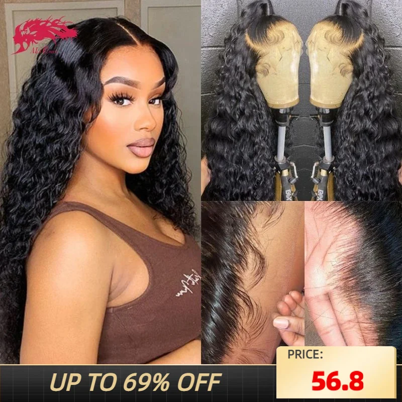 Top Trends: Ali Queen HD Lace Closure 6X6 / 7X7 Glueless Wig Water Wave 180 Density Indina Virgin Human Hair 13X4 / 13X6 Lace Frontal Wig Shoppable Styles