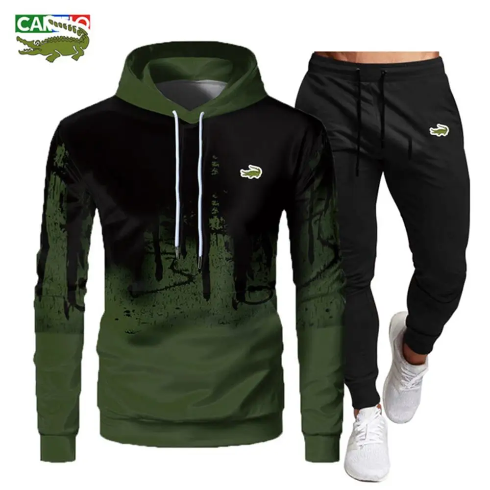 Top Trends: 2023 New Sportswear Casual Hoodie Set Street Sportswear Spring Men&#039;s Jacket+ Pants Two Piece Set Shoppable Styles