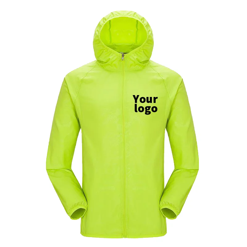 Top Trends: Custom Your Logo Men Women Jacket Hooded Windbreaker Waterproof Solid Coat 2023 Summer New Casual Tactics Outwear Shoppable Styles