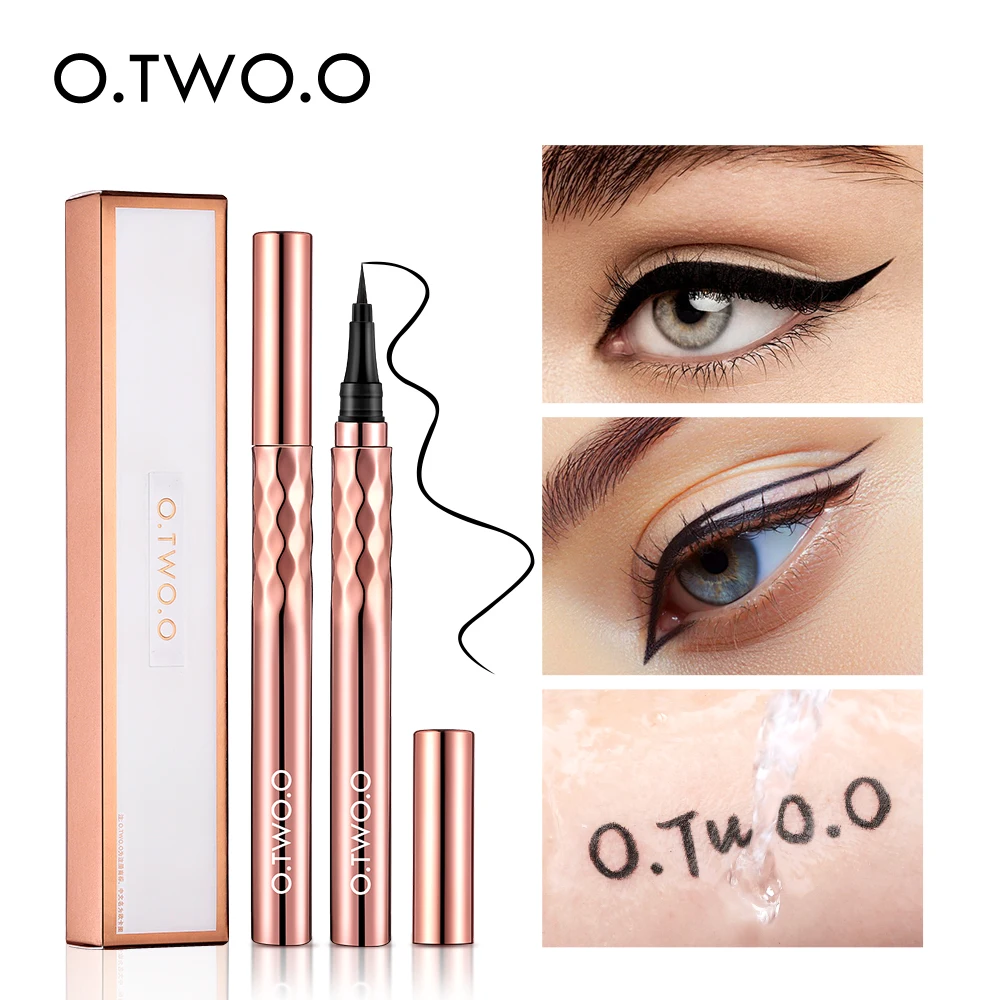 Top Trends: O.TWO.O Eyeliner Pencil Liquid Eye Liner Waterproof Smudge Proof Quick Drying 12 Hour Wear Ultra Fine Black Eyeliner For Arrows Shoppable Styles