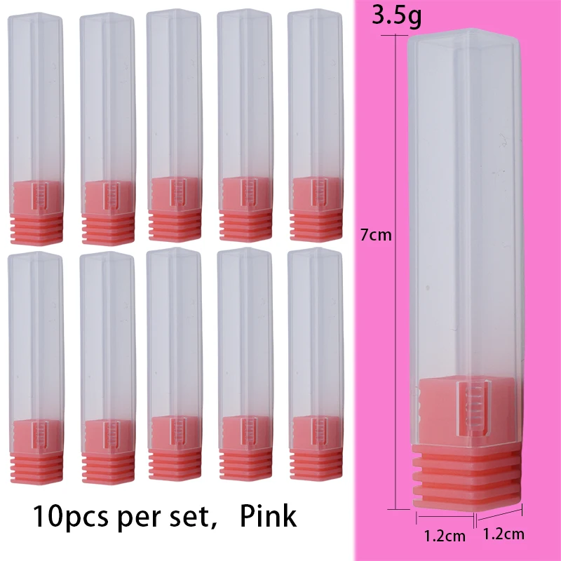 Top Trends: 10pcs Container For Nail Drill Bit Burs 2.35mm Hole 8 Colors Shoppable Styles