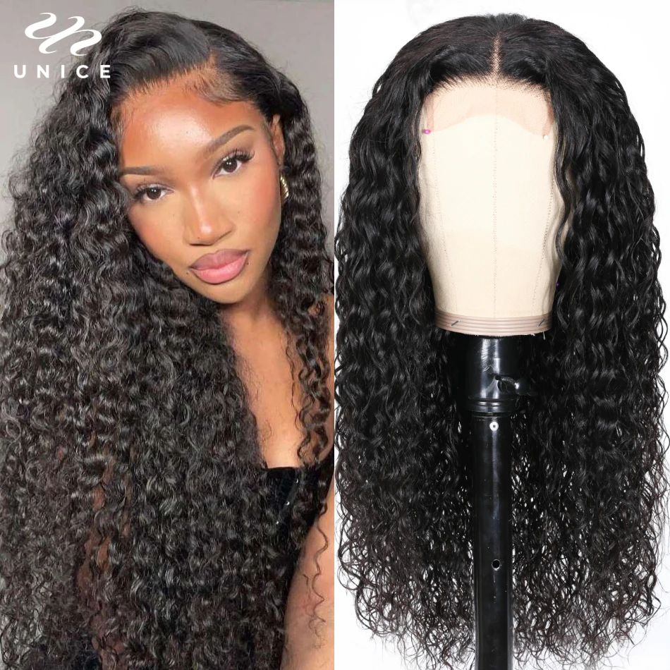 Top Trends: UNice Hair Water Wave Wigs Wear Go Pre-Cut 6x4.5 Lace Closure Wig Pre-Plucked 13x4 Lace Front Human Hair Wig For Women Shoppable Styles