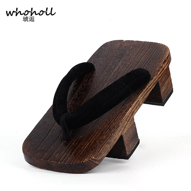 Top Trends: WHOHOLL Geta Two-toothed Sandals Anime Cosplay Japanese Geta Sandals Men&#039;s Clogs Flip-flops Wooden Sandals Slides Costumes Shoes Shoppable Styles