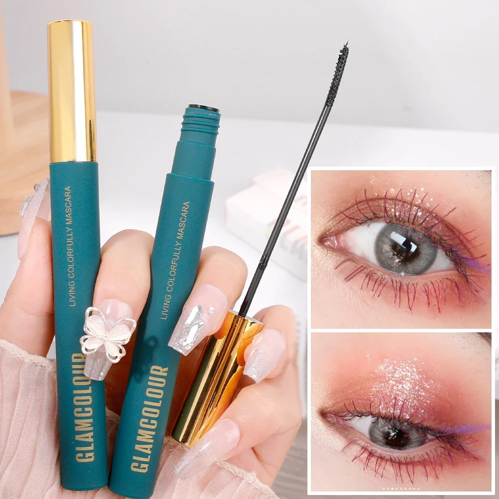 Top Trends: Colorful 5D Mascara Waterproof Quick Dry Not Blooming Blue Black Curling Eyelash Lengthen Long Lasting Eyelash Mascara Cosmetics Shoppable Styles - Image 2