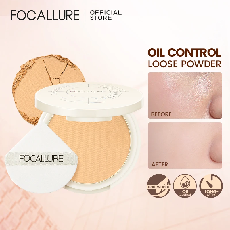 Top Trends: FOCALLURE Natural Matte Pressed Powder Long-lasting Oil-control Light-weight Anti-transfer Face Compact Setting Powder Cosmetics Shoppable Styles